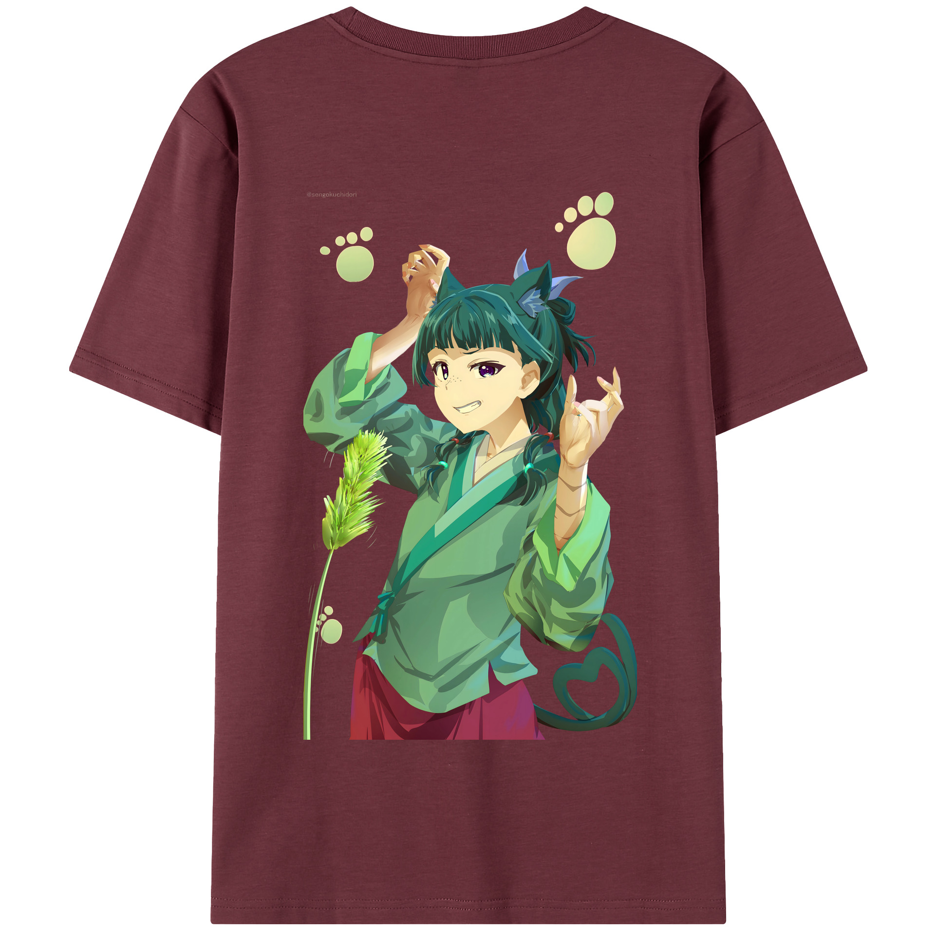 （画像用） 薬屋のひとりごと The Apothecary Diaries 綿100％半袖Tシャツ（背面プリント）